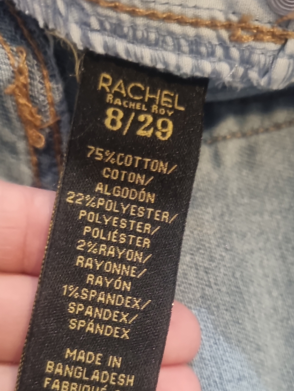 RACHEL By Rachel Roy Overjoyed Cropped High Rise Jeans Blue Size 8/29 - Picture 13 of 13
